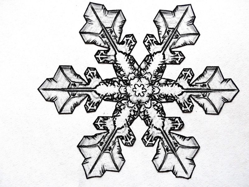 preschool snowflake coloring page