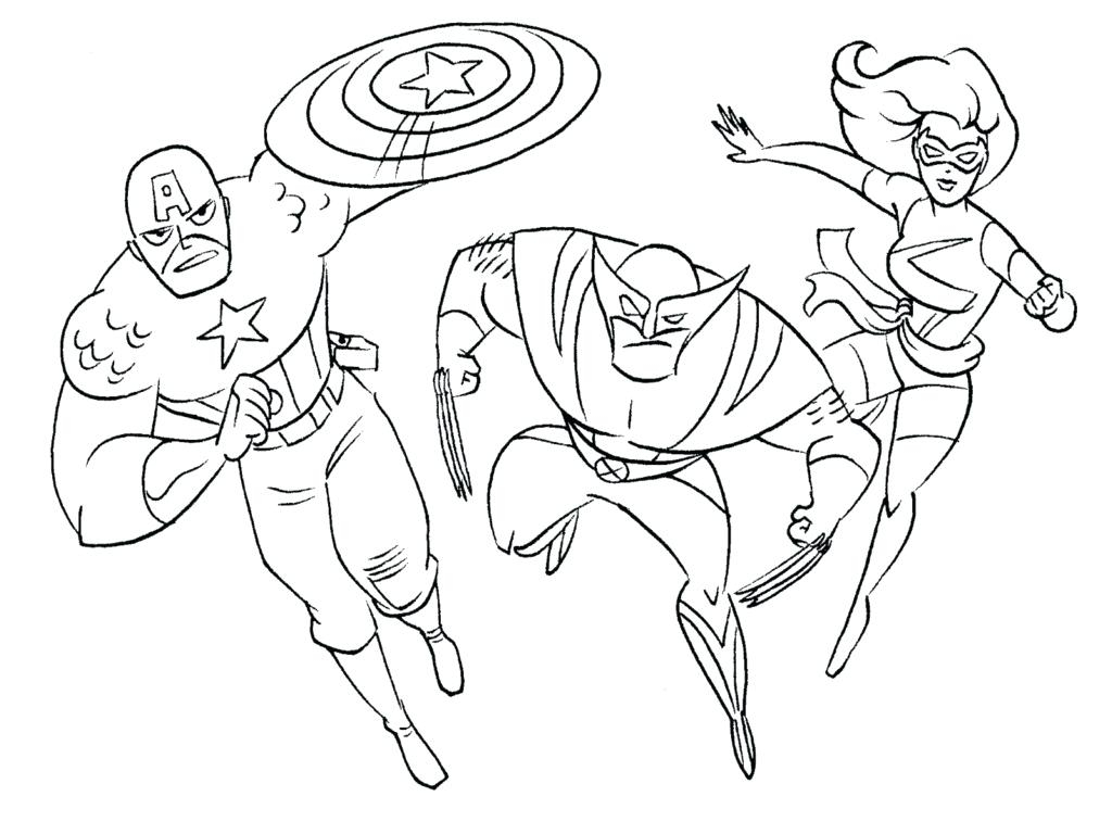 preschool superhero coloring pages