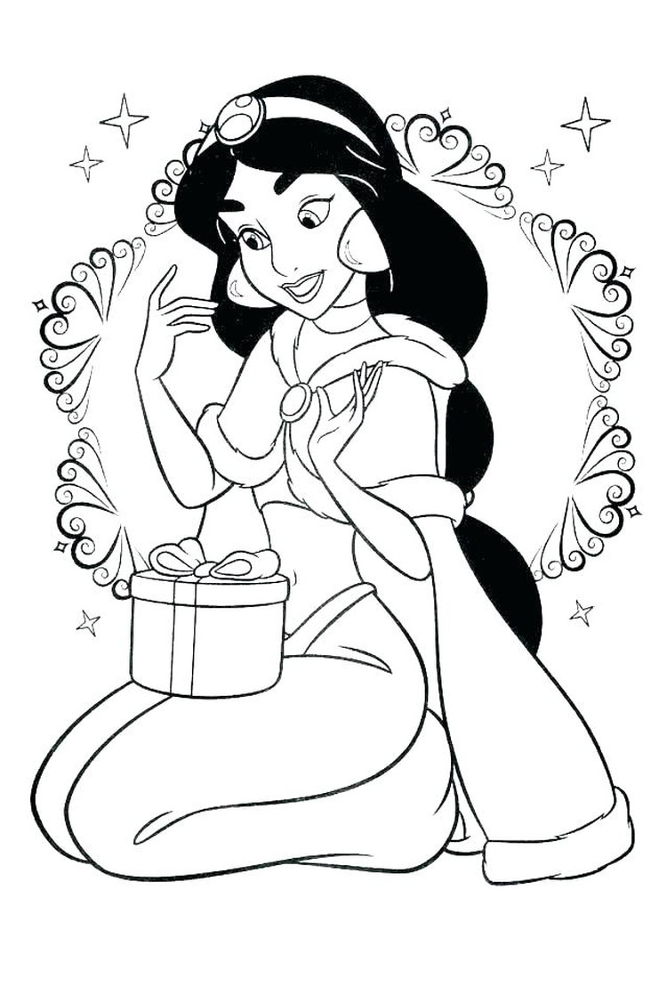 princess jasmine aladdin coloring pages