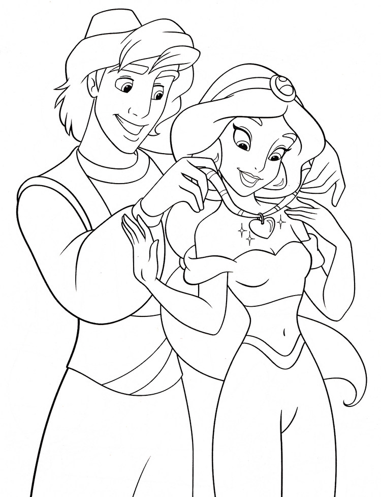 print coloring pages aladdin