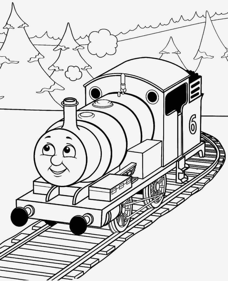 print thomas the train coloring pages