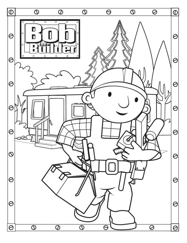 printable bob the builder coloring books