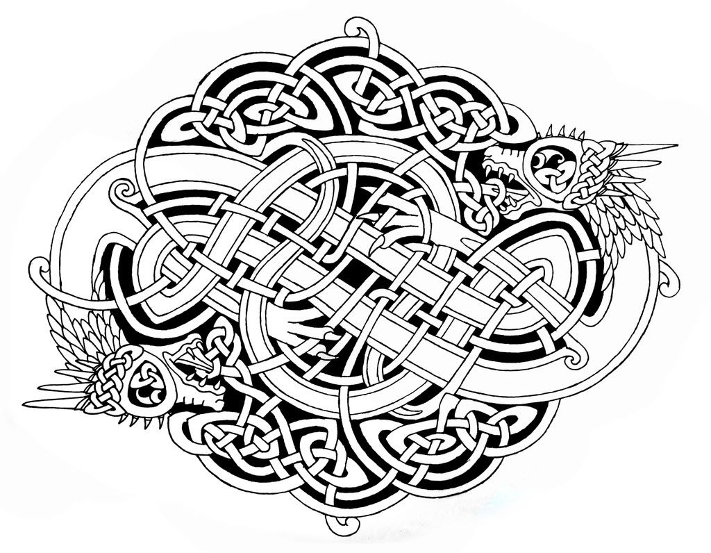 celtic knot coloring pages for adults