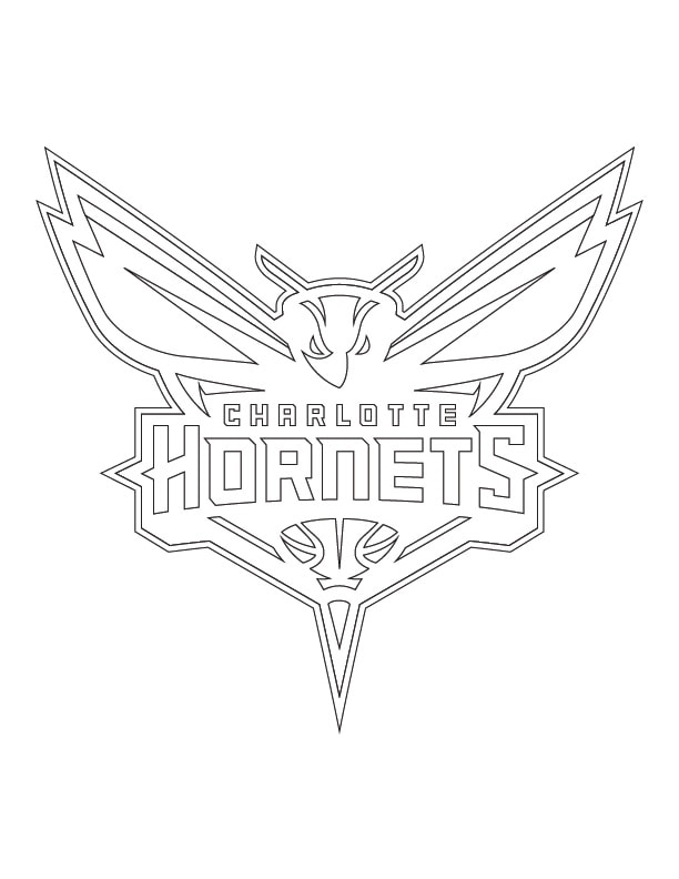 printable charlotte hornets coloring pages