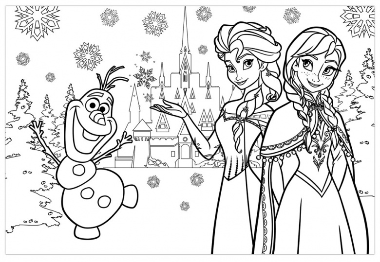 printable coloring pages of frozen