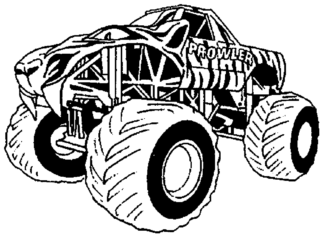 monster jam coloring pages free