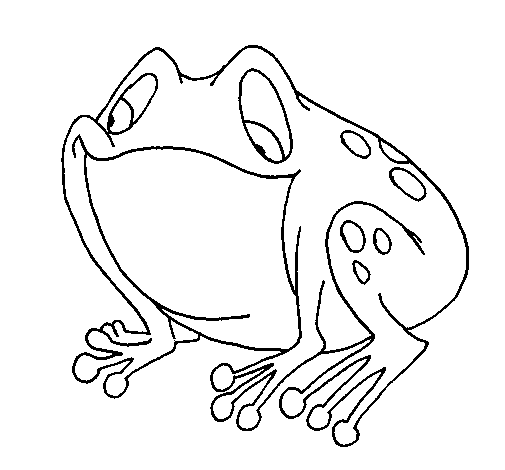 printable cute frog coloring pages