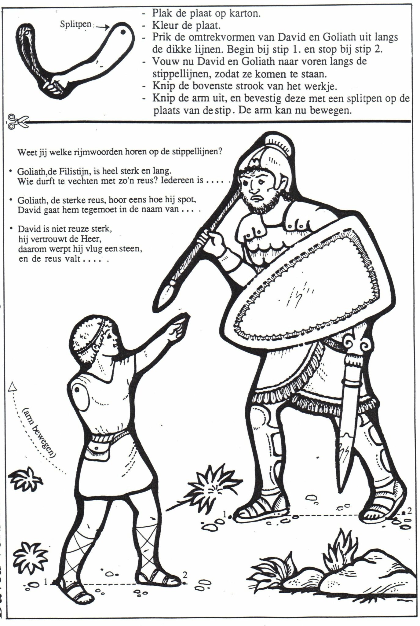 Printable David And Goliath Coloring Pages Pdf To Print ...