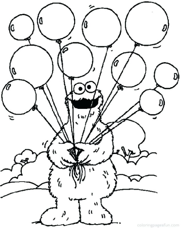 printable elmo birthday coloring pages