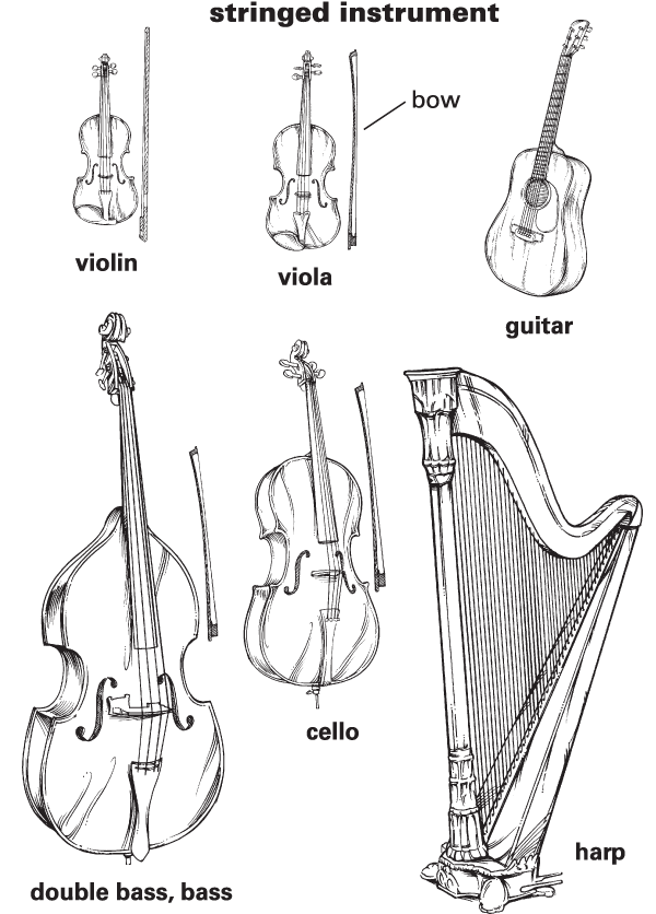 instrument family coloring pages