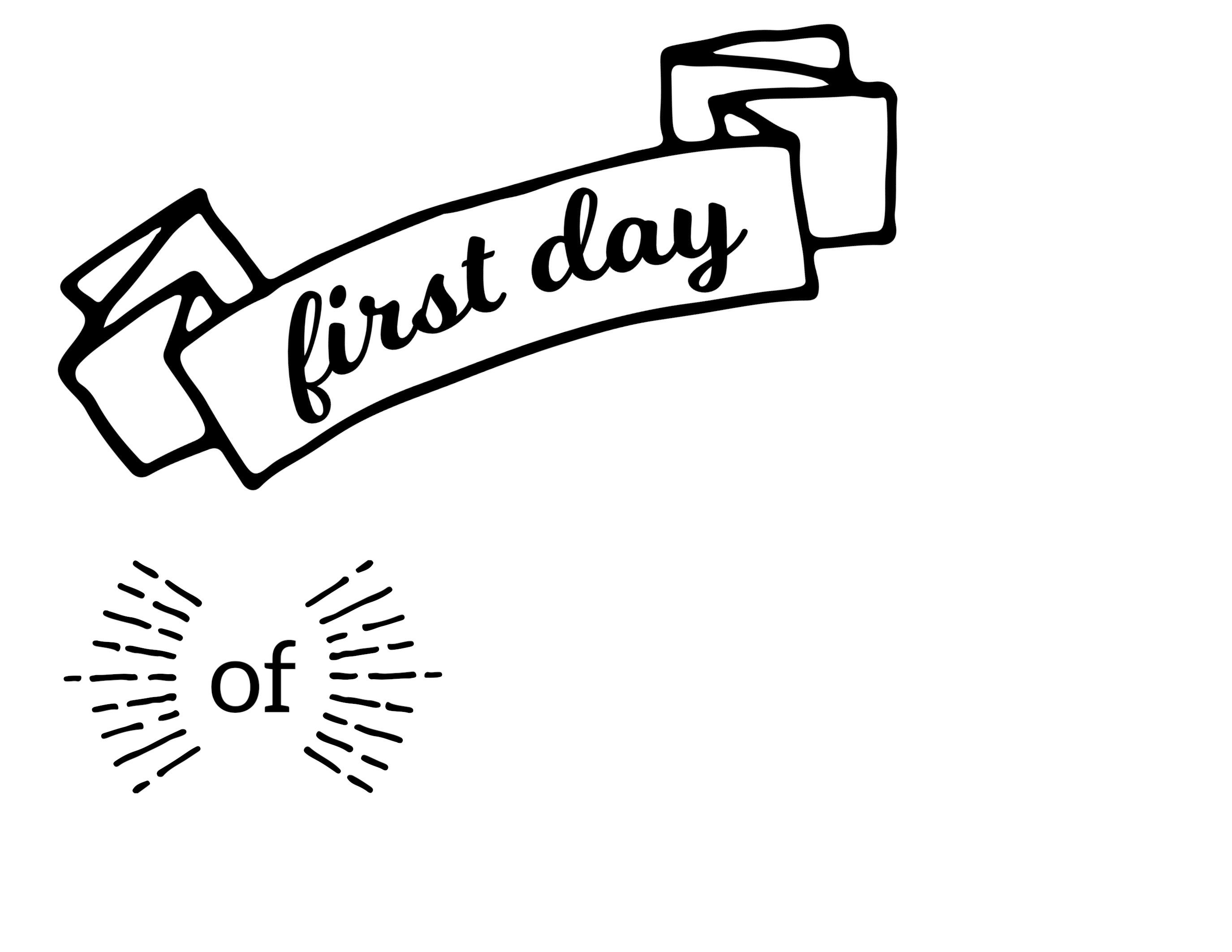 crayola coloring pages about first day of school