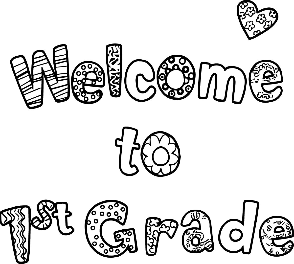 first day of school coloring pages 1st grade