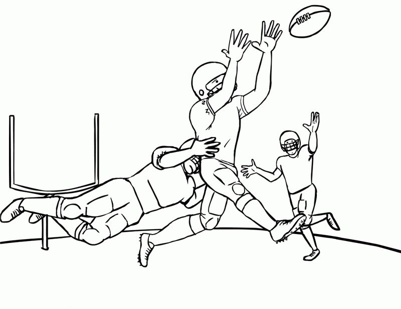 printable football coloring pages