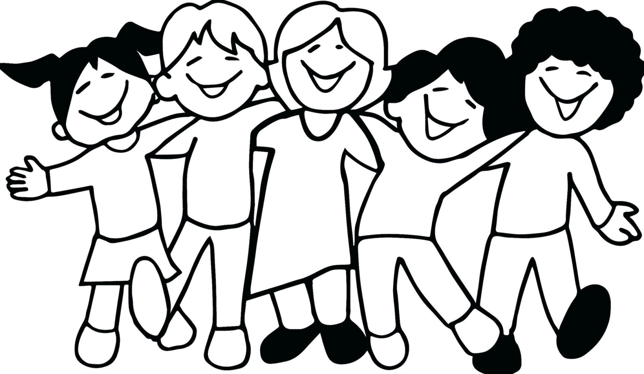 Printable Friendship Coloring Pages Pdf Free - Coloringfolder.com