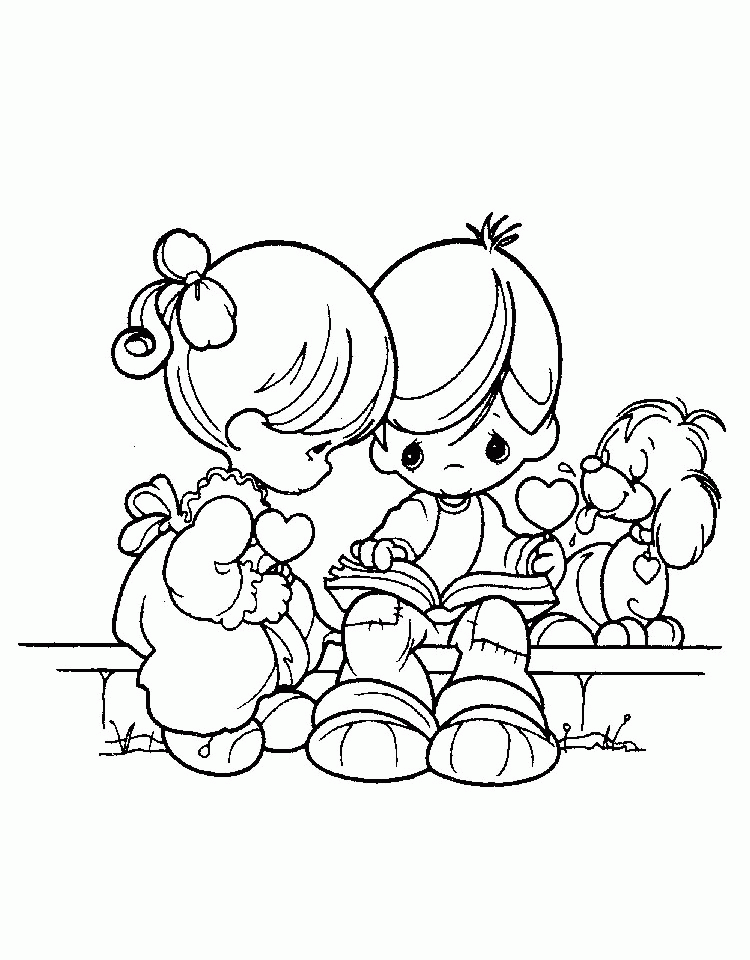 precious moments friendship coloring pages