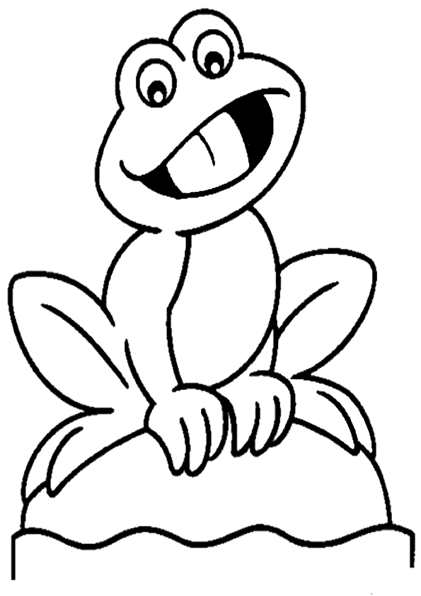 printable frog coloring pages