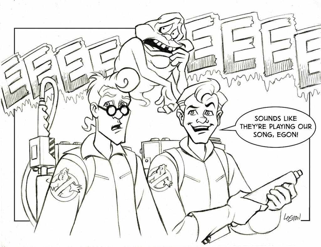 real ghostbusters coloring pages