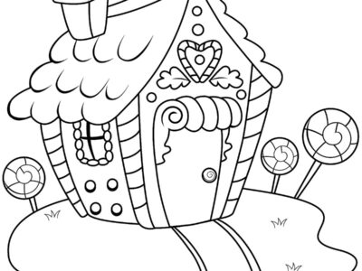 new gingerbread house coloring pages printable coloring activity