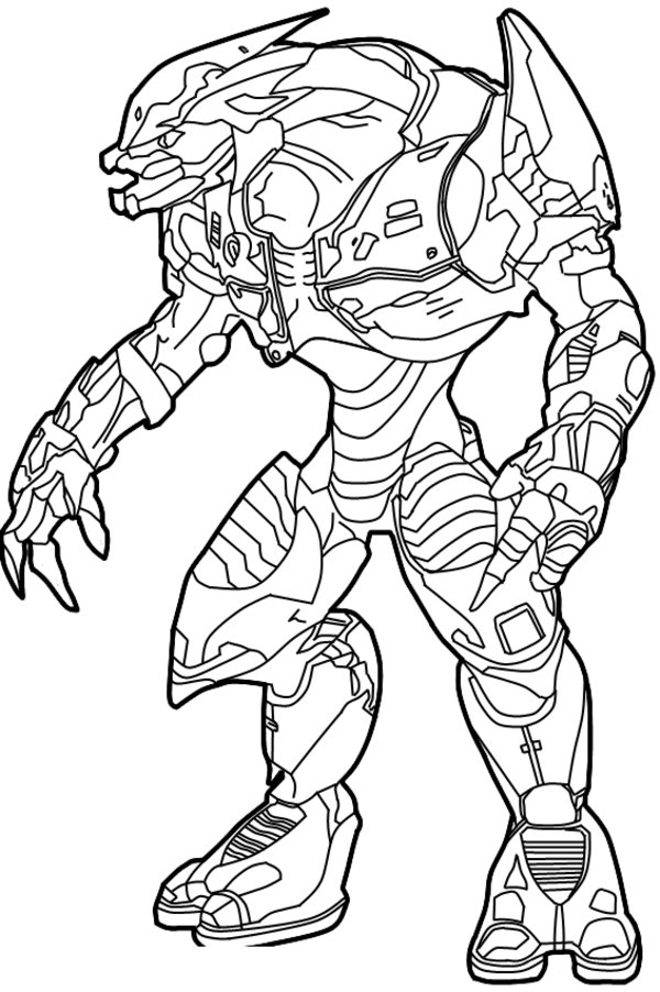 halo 4 coloring pages