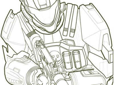 halo coloring pages