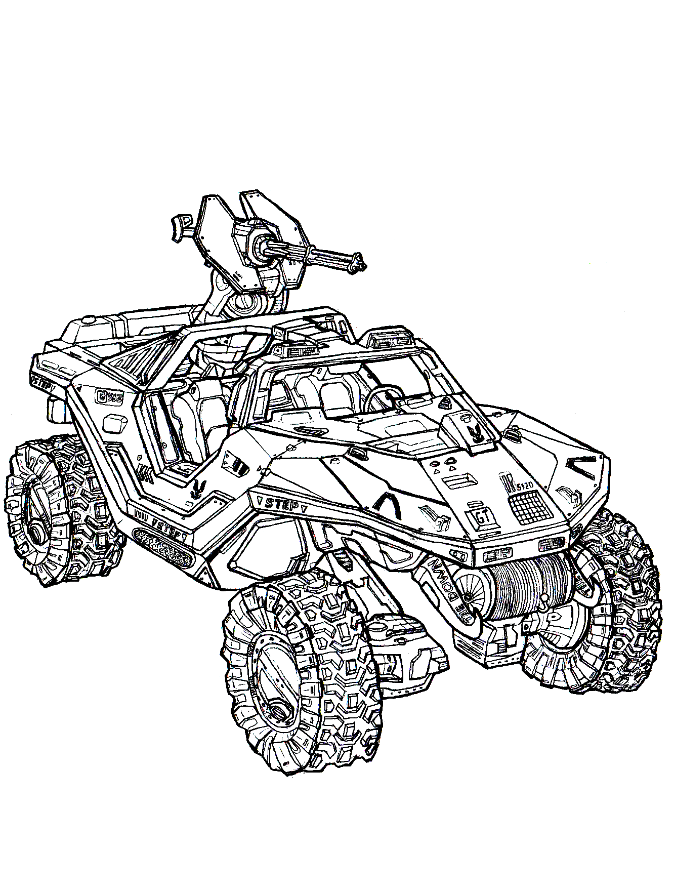 halo coloring pages printable