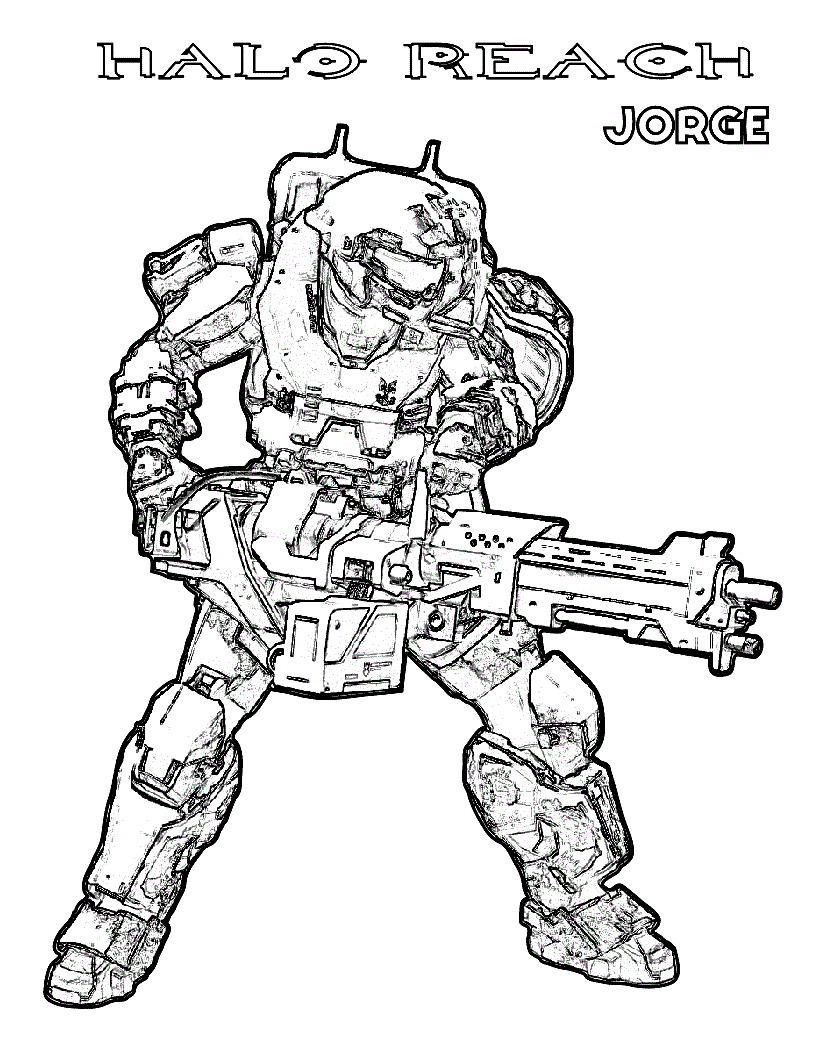 halo coloring pages to print