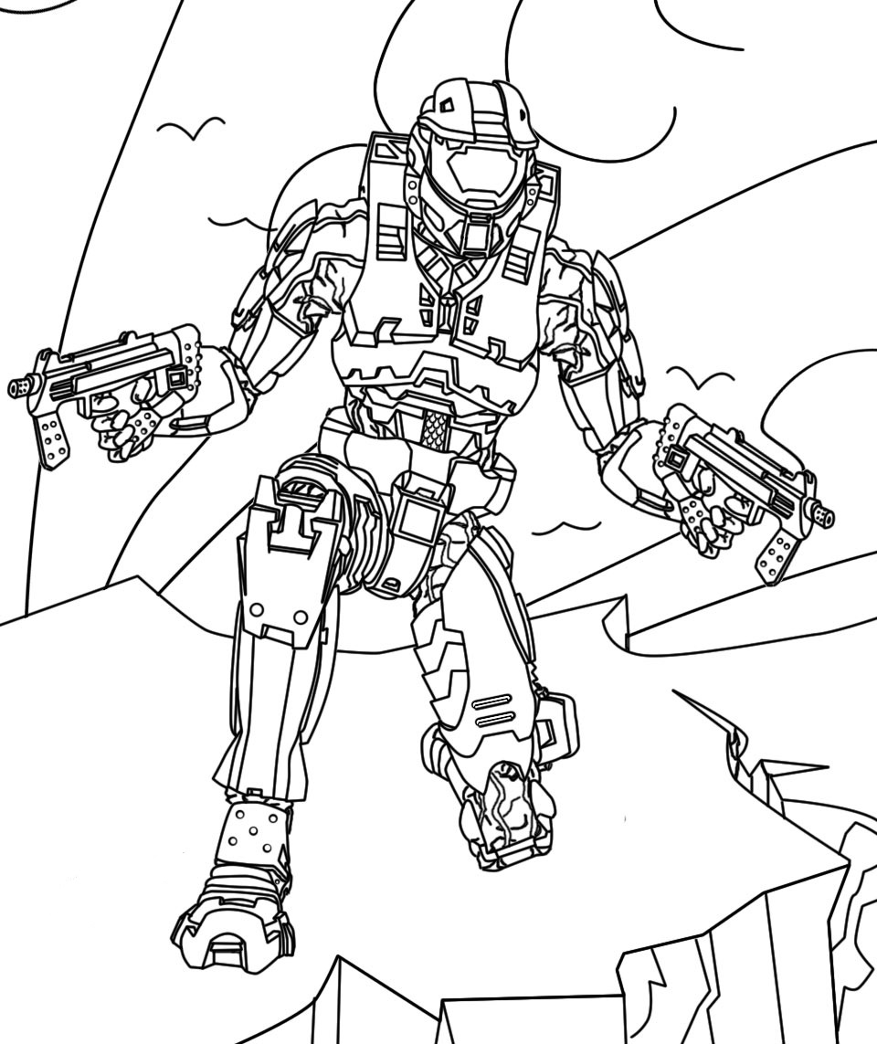 halo odst coloring pages