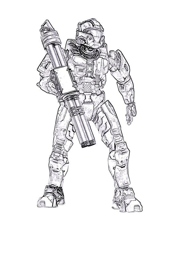halo reach coloring pages