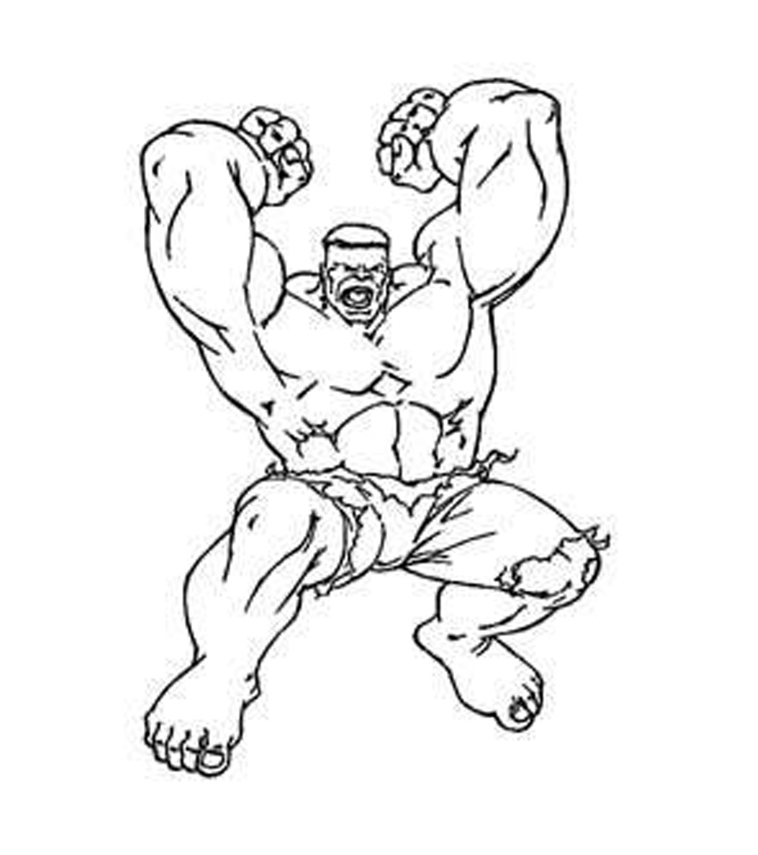 printable hulk coloring pages