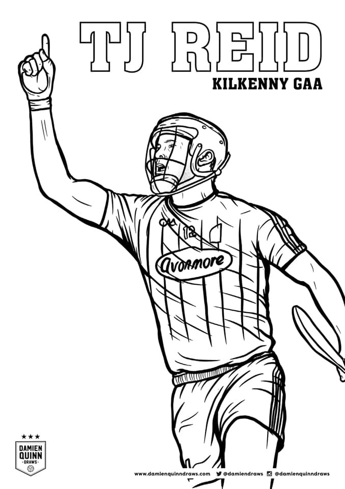 printable hurling coloring pages