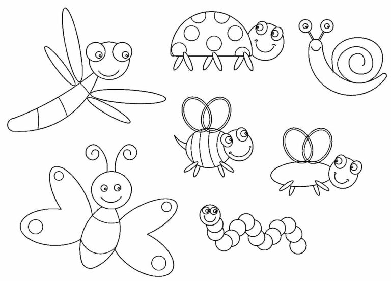 Printable Insect Coloring Pages Pdf - Coloringfolder.com