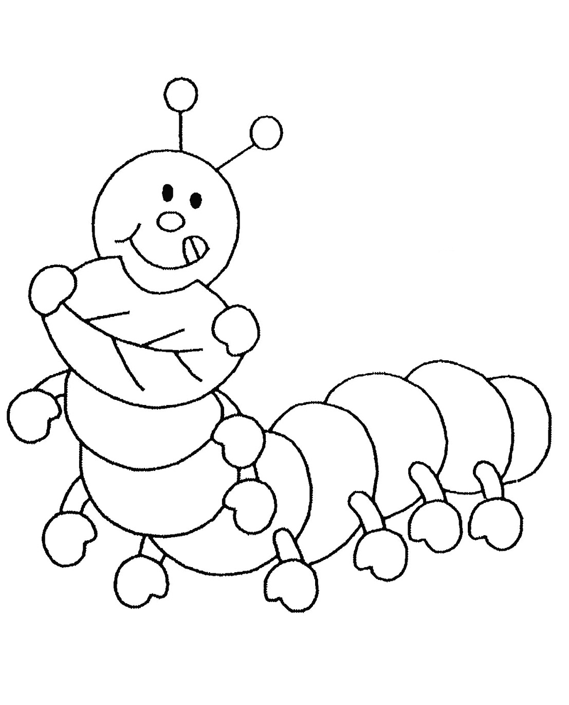 insect coloring pages preschool