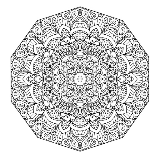 intricate mandala coloring pages