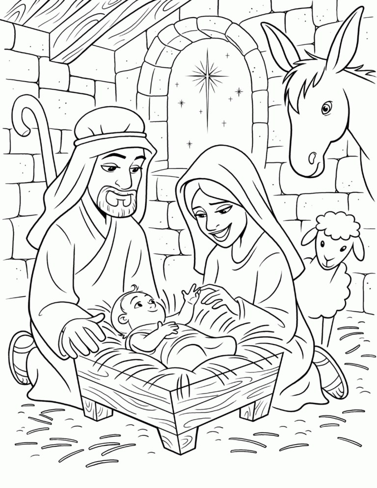 Printable Jesus Coloring Pages Pdf - Coloringfolder.com