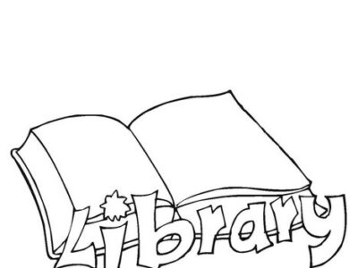free printable library coloring pages