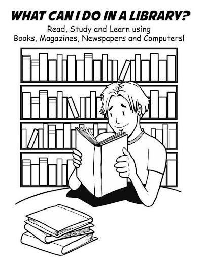 national library week coloring pages