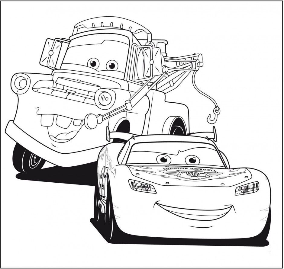 printable lightning mcqueen coloring page