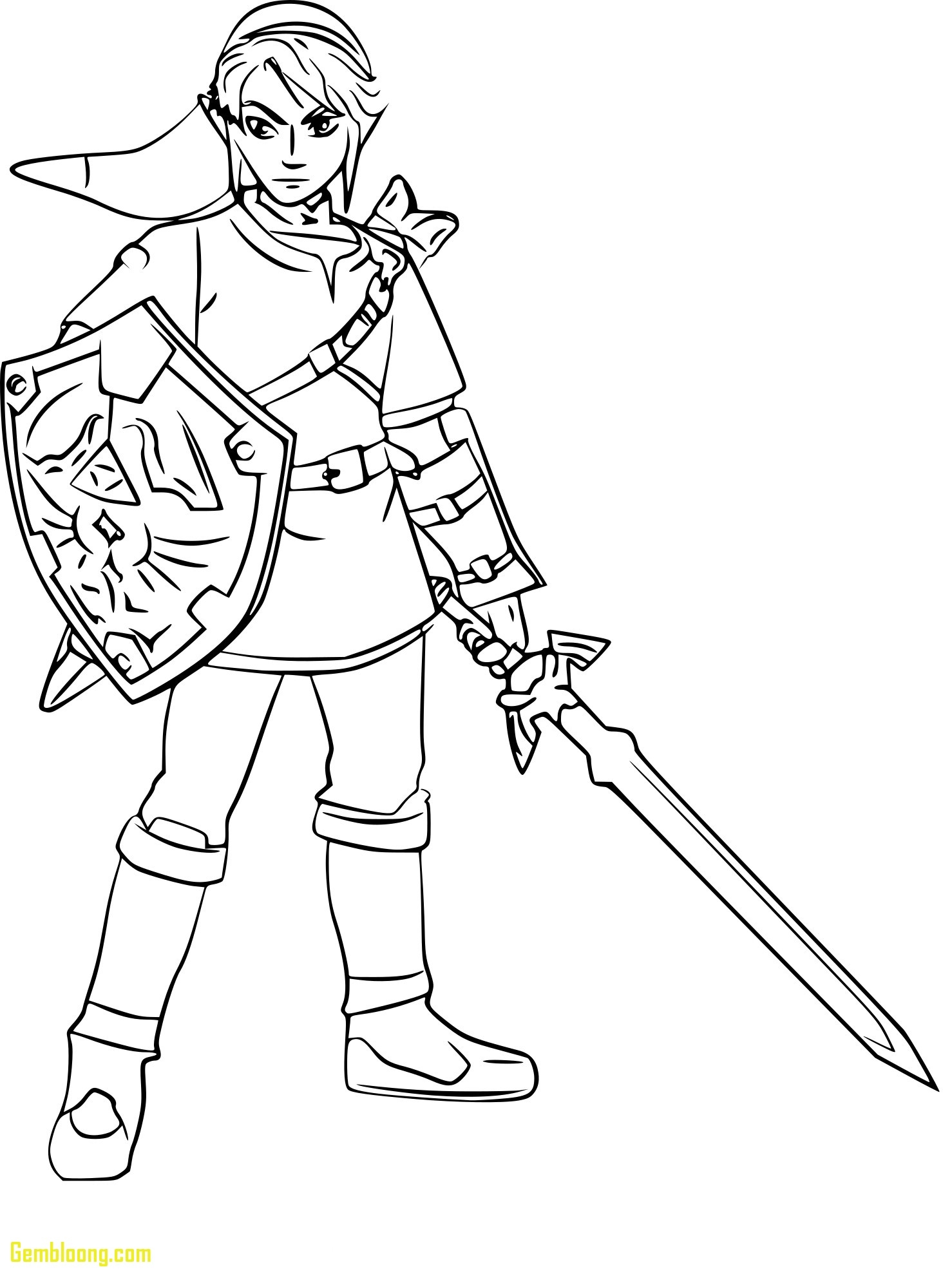 link coloring pages free