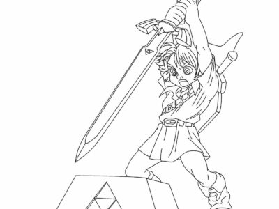 link coloring pages