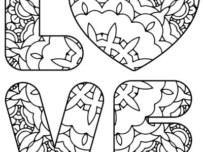 love coloring pages to print