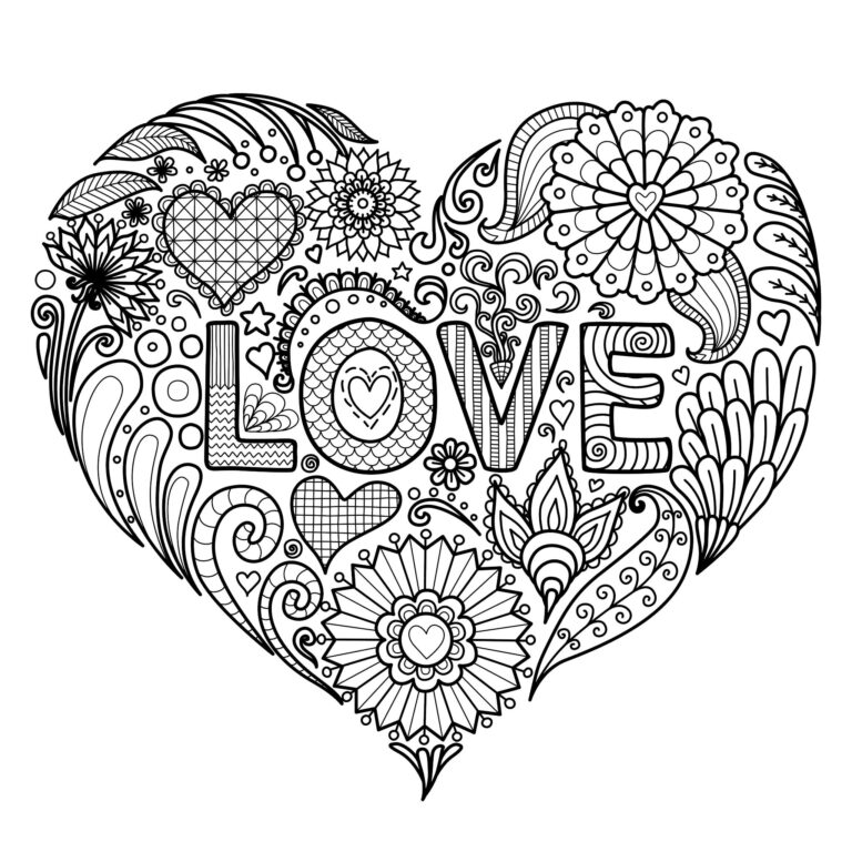 Printable Love Coloring Pages Pdf 