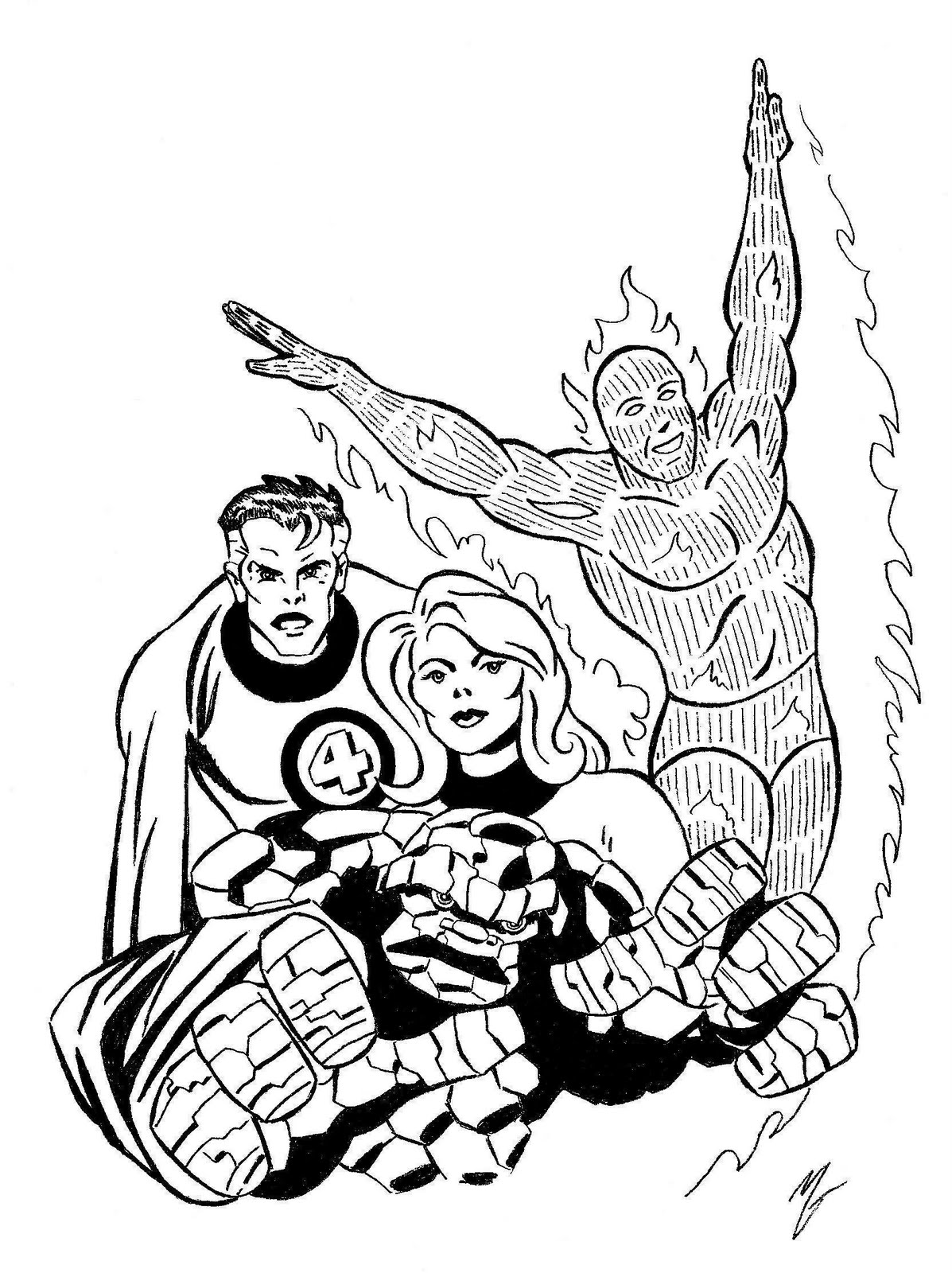 marvel characters coloring pages