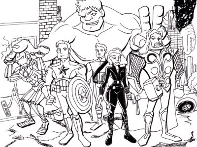 marvel coloring pages