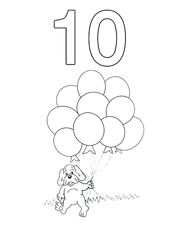 printable number coloring pages