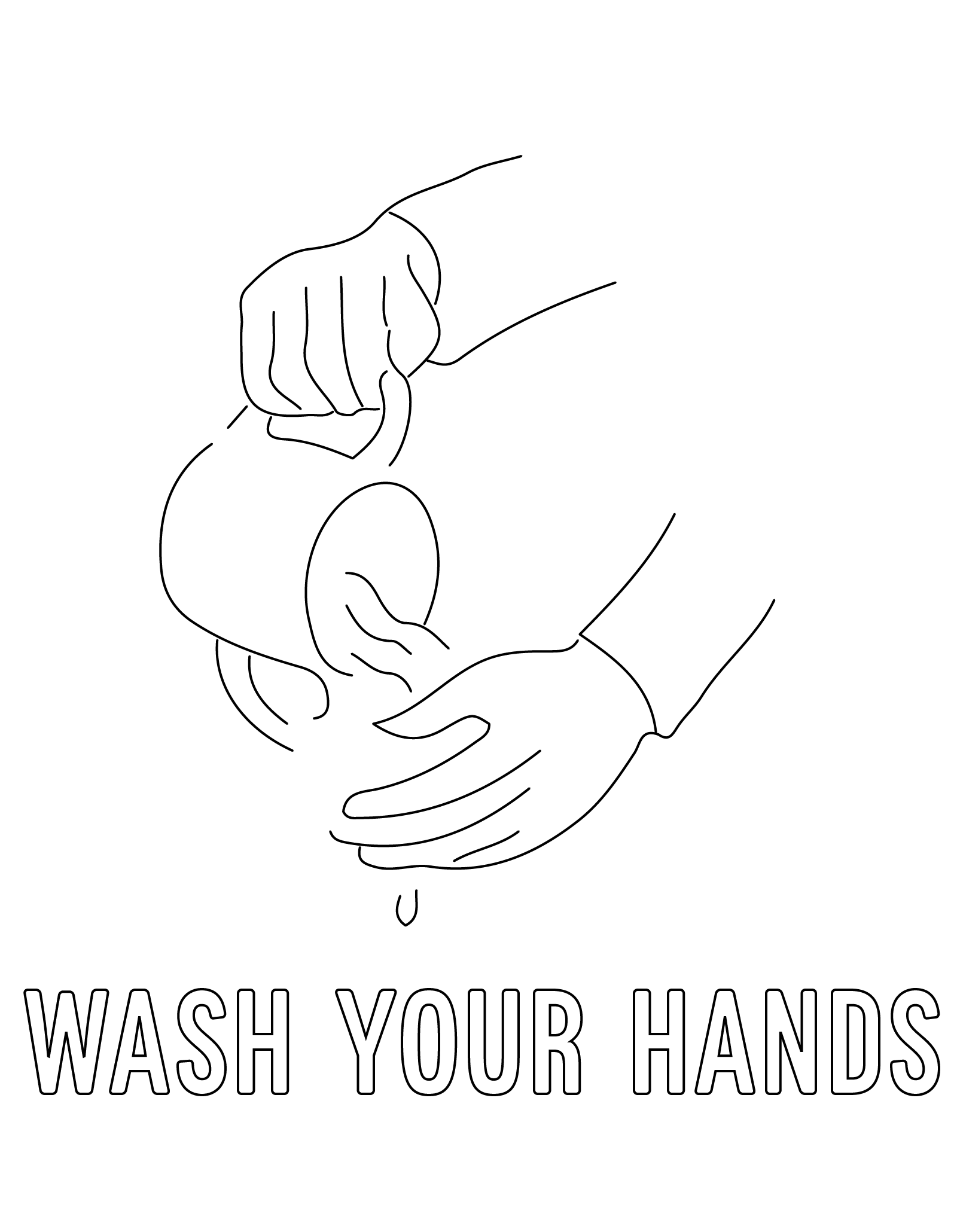 pesach wash hands with towel coloring pages