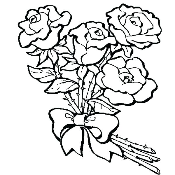 printable rose coloring pages