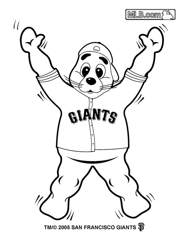 printable san francisco giants coloring pages