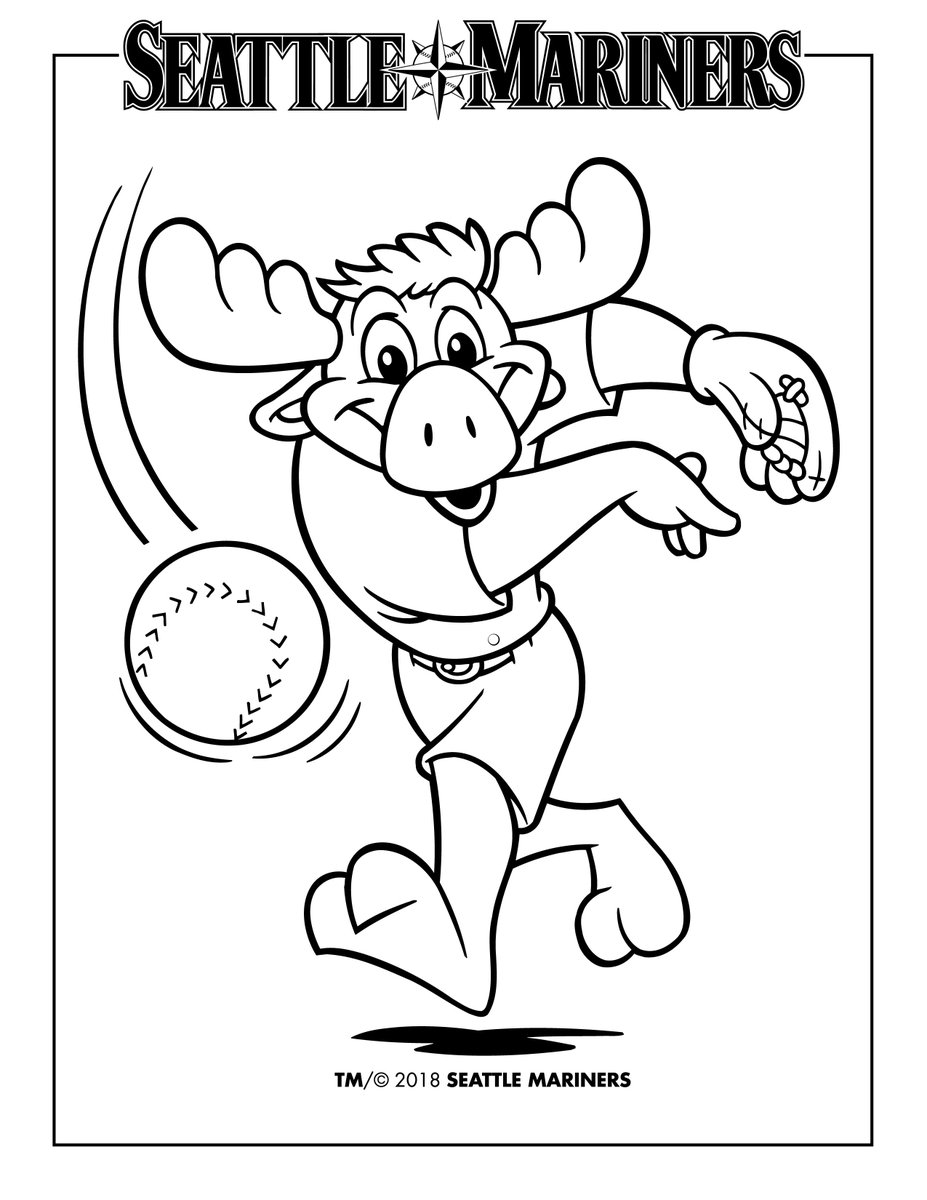 printable seattle mariners coloring pages