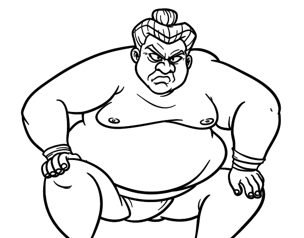 printable sumo coloring pages