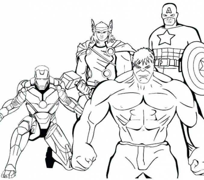 printable superhero coloring pages free